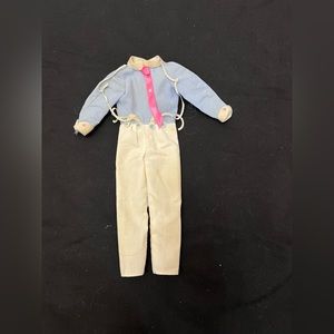 Vintage Barbie Mattel Heart Dad Jumpsuit